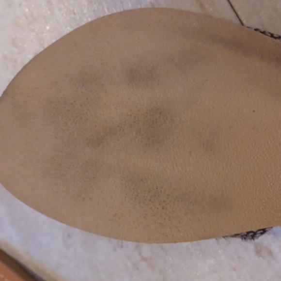 BEACH by Matisse "Cabana" Leather & Real Fur Dyed Cow Fur Slide Sandals - Picture 7 of 11